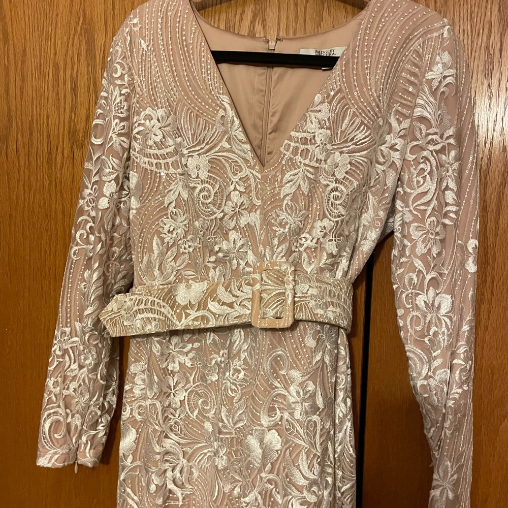 Badgley Mischka mother of the bride lace gown